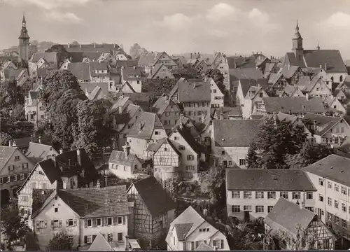 AK Marbach am Neckar, Stadtansicht, Kirchen, ungelaufen