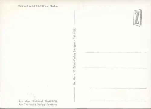 AK Marbach am Neckar, Stadtansicht, Kirchen, ungelaufen