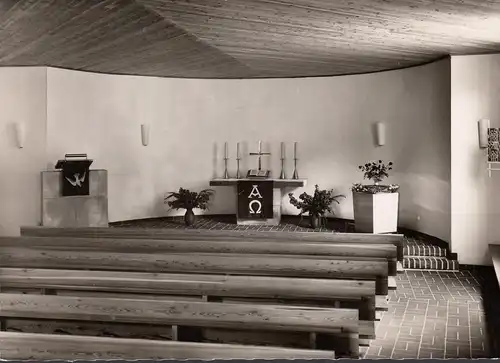 AK Lam, Evangelische Markuskirche, Innenraum, Altar, ungelaufen