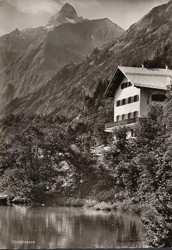 AK Christlessee mit Trettachspitze, gelaufen 1963