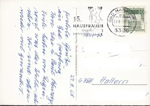 AK Bad Harzburg, Bergbahn, Talstation, Verkehrsbüro, Casino, , gelaufen 1968