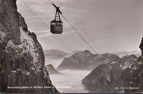 AK Ruhpolding, Rauschbergbahn mit Wildem Kaiser, ungelaufen