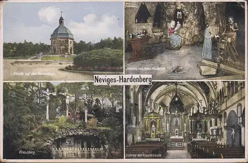 AK Neviges-Hardenberg, Kapelle, Haus Nazareth, Kreuzberg, Kirche, ungelaufen