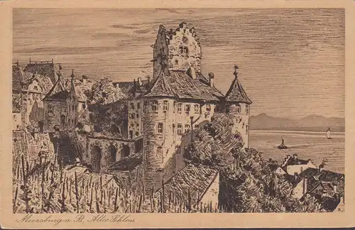 AK Meersburg am Bodensee, Altes Schloß, ungelaufen