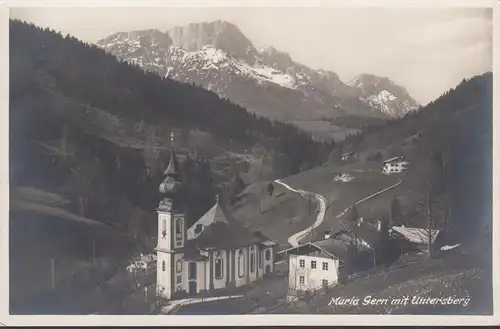AK Berchtesgaden, Maria Gern mit Untersberg, ungelaufen