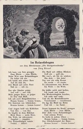 AK Rolandsbogen, Gaststätte Rolandsbogen, gelaufen 1937