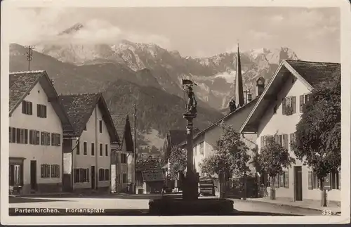 AK Garmisch-Partenkirchen, Floriansplatz, ungelaufen