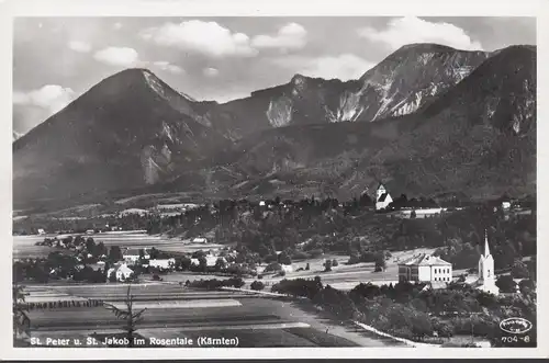 AK Saint-Pierre et Saint Jacques dans la vallée de Rosental, vue panoramique, incurvée