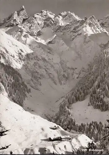 AK Einödsbach en hiver, vue panoramique, couru 1967