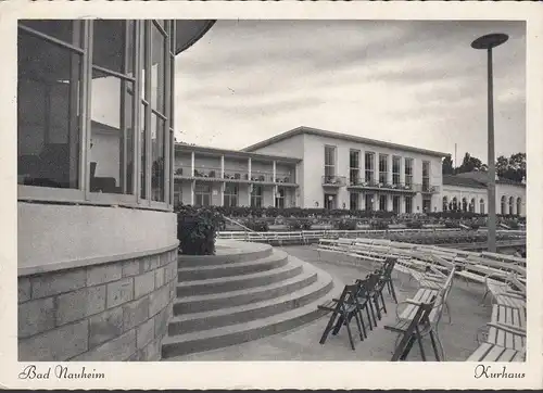 AK Bad Nauheim, Kurhaus, couru en 1955