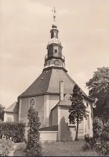 AK Seiffen, église, village de jouets, incurvé
