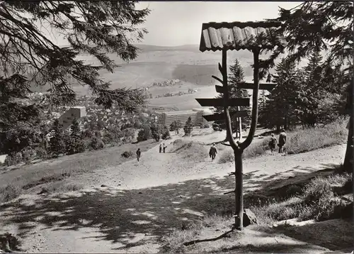 AK Oberwiesenthal, Blick vom Eckbauer, ungelaufen