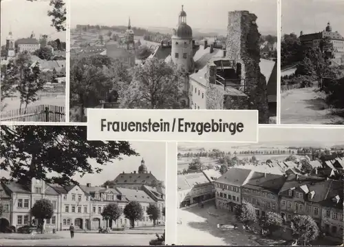 AK Frauenstein, vue de la ville, couru