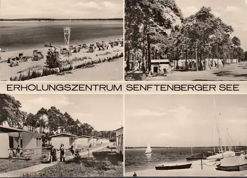 AK Erholungszentrum Senftenberger See, Strand, Gebäude, Boote, gelaufen 1981