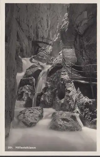 AK Garmisch, Höllentalklamm, ungelaufen