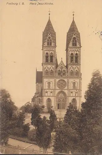 AK Fribourg dans le Brisgau, cœur de l'église de Jésus, couru 1909