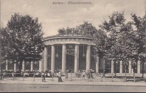 AK Aachen, fontaine d'Élise, Helvetia, incurvée
