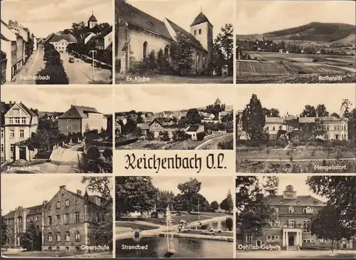 AK Richennbad, Beach, Lycée, Central, Course 1960