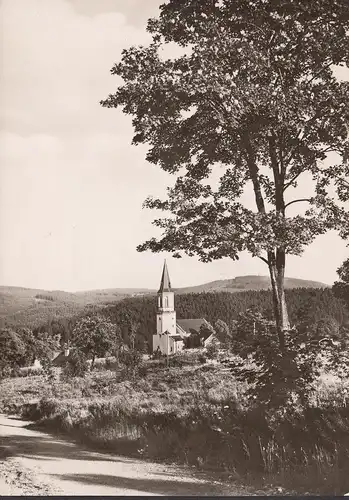 AK Johanngeorgenstadt, Stadtkirche und Plattenberg, ungelaufen