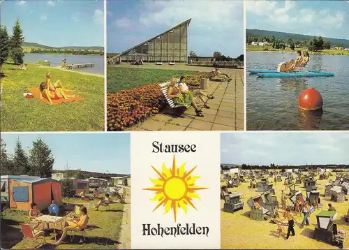 AK Hohenfelden, lac de barrage, vues de plage, paniers de plages, non-roulé