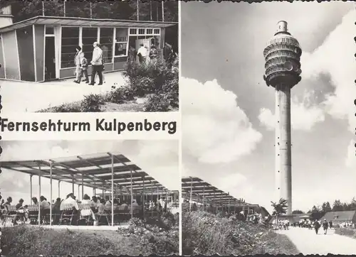 AK Fernsehturm Kulpenberg mit Terrassen- Gaststätte, ungelaufen