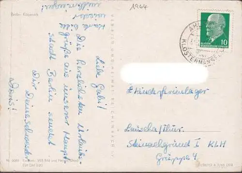 AK Berlin-Köpenick, Gewässer, Kirchen, gelaufen