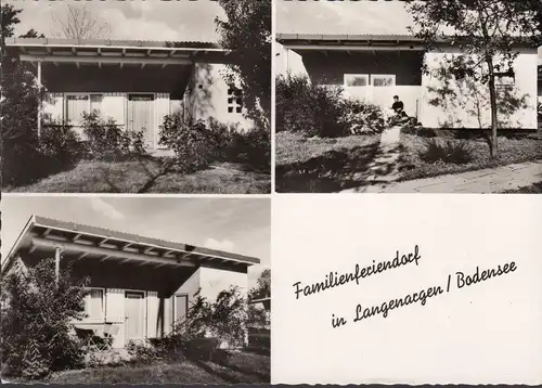 AK Langenargen, Familienferiendorf der Diözese, Bungalowansichten, gelaufen 1974