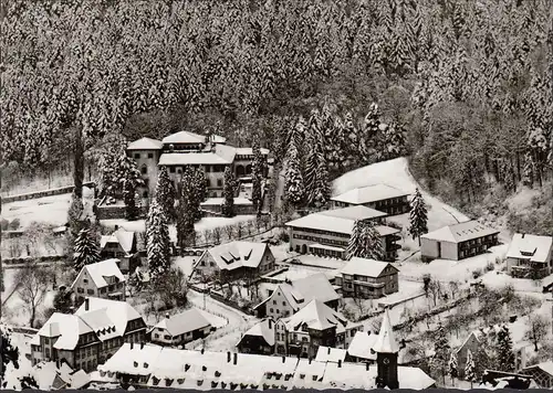 AK Freiburg-Günterstal, Mutterhaus St. Lioba mit Studentinnenheim und Gästehaus im Winter, ungelaufen