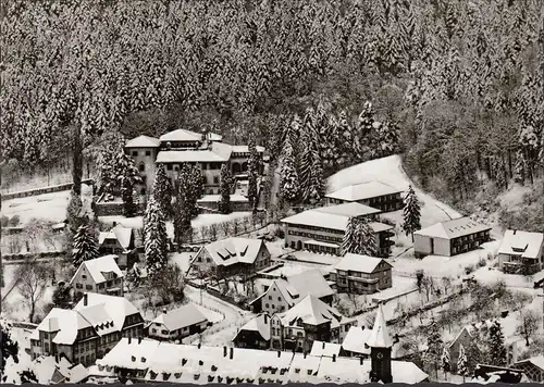 AK Fribourg-Günterstal, maison mère St. Lioba avec Studentinenheim et maison d'hôtes en hiver, non-fréquemment