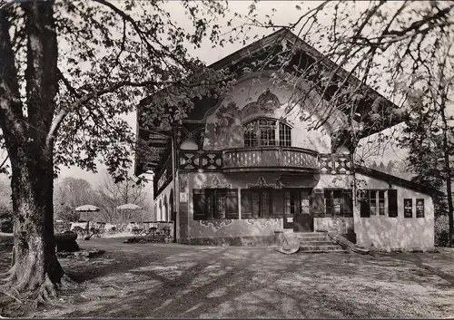 AK Tegernsee, Gaststätte und Cafe Schießstätte, gelaufen 1962