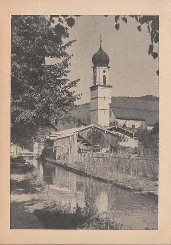 AK Oberammergau, Dorfkirche, ungelaufen