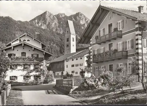 AK Nussdorf am Inn, Straßenansicht, gelaufen 1966