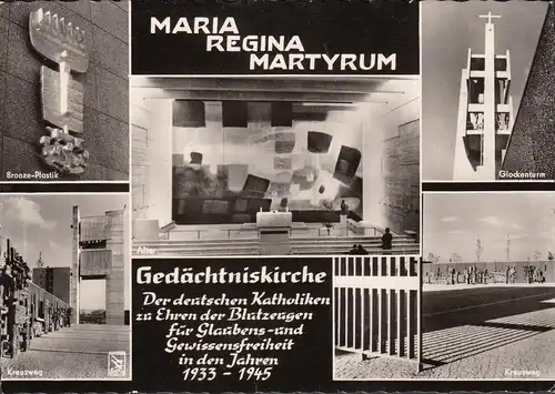 AK Berlin-Charlottenburg, Maria-Regina-Martyrum, église commémorative, couru en 1965