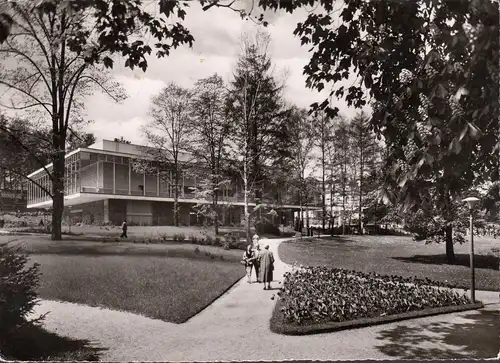 AK Bad Orb, Im Kurpark, gelaufen 1959