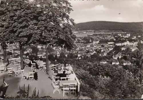 AK Bad Kissingen, Cafe Jagdhaus Messerschmitt, gelaufen 1955