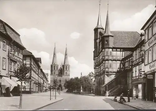 AK Duderstadt, Rathaus, Marktstraße, Hotel, Kreisbauernschaft, Friseur, gelaufen 1973