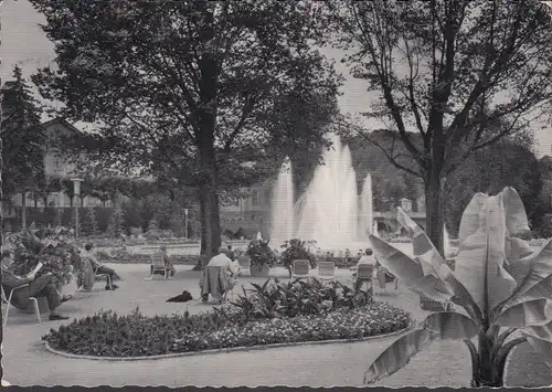 AK Bad Kissingen, Im Rosengarten, gelaufen 1962