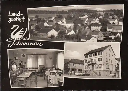 AK Schwanheim, Gasthof und Pension Zum Schwanen, gelaufen