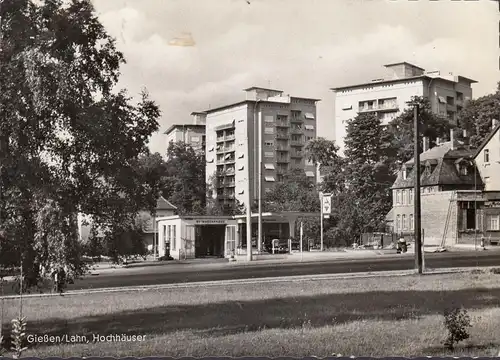 AK Gießen-Lahn, Hochhäuser, gelaufen 1976