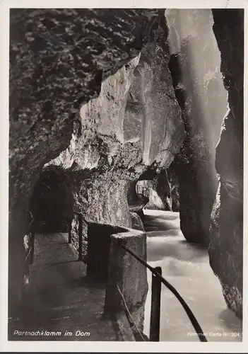 AK Garmisch, Pont-de-chaussée dans le Dôme, carte marteau, non-marche