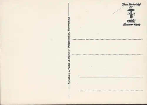 AK Garmisch, Pont-de-chaussée dans le Dôme, carte marteau, non-marche