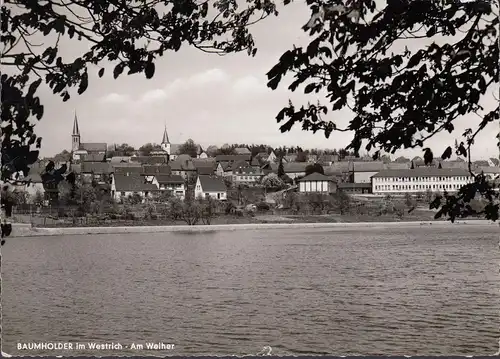 AK Baumholder im Westrich, Am Weiher, gelaufen 1963