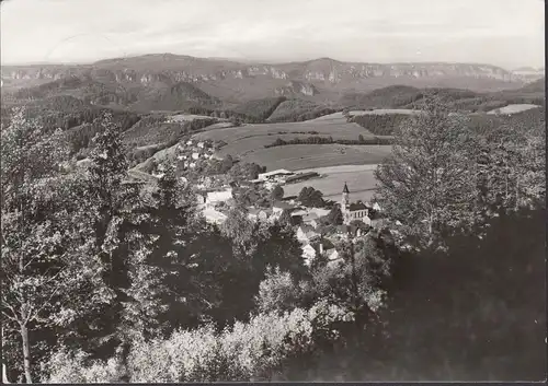 AK Saupsdorf, Blick vom Wachberg, gelaufen 1980