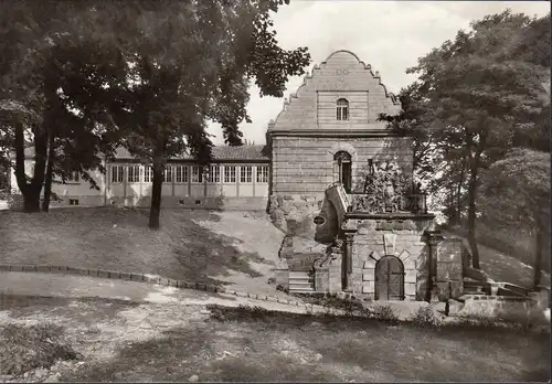 AK Halberstadt, Château de chasse Miroir Montagnes, incurvée