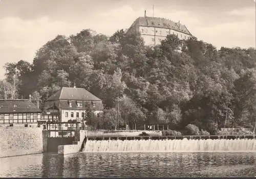 AK Frankenberg, Château de Sachsenburg avec Zschopau, inachevé