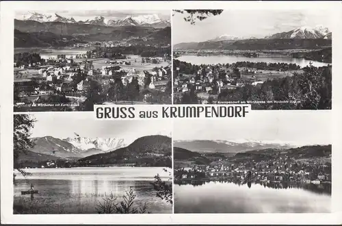AK Gruss aus Krumpendorf, Stadtansichten, gelaufen