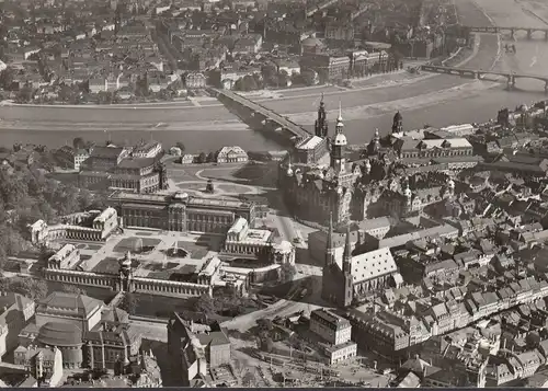 AK Dresden, Fliegeraufnahme, ungelaufen