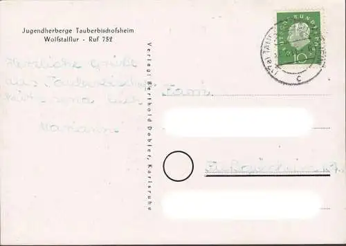 AK Tauberbischofsheim, auberge de jeunesse, Wolfstalflur, couru 196 ?