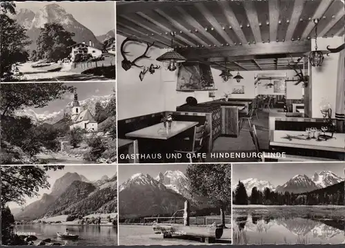 AK Ramsau, Gasthaus und Cafe Hindenburglinde, Hintersee, gelaufen 1967