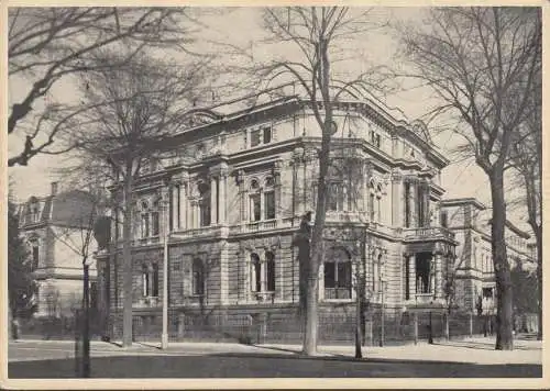 AK Karlsruhe, Scheffel-Museum, Scheffelbund, Volksbund, gelaufen 1952